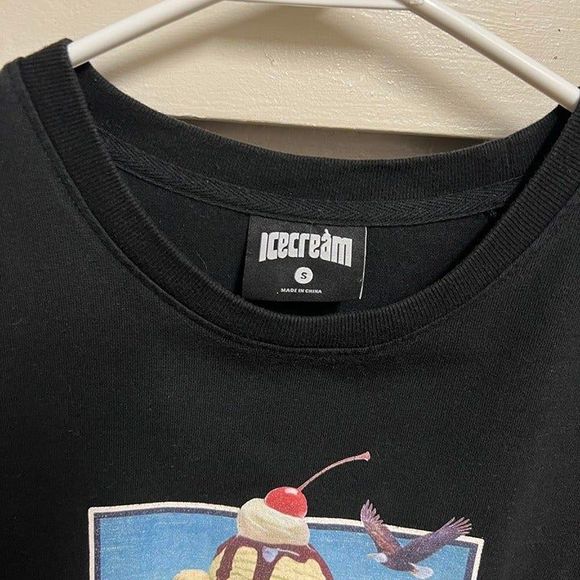 Billionaire Boys Club BBC ICE CREAM Mountain Exploration Black Crew T Shirt - Picture 5 of 5